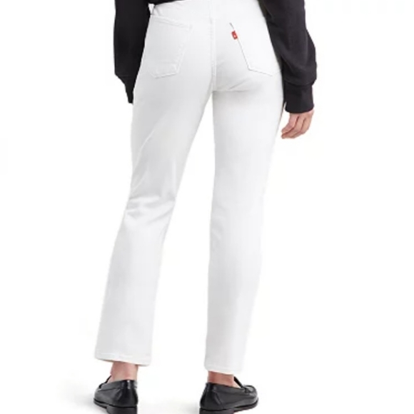 Levi's 711 Skinny Women's Jeans Denim White Sz Waist 28 Length 30 Mid Rise Slim - Picture 2 of 12